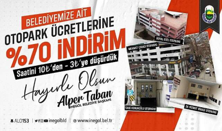 İnegöl Belediyesi’nden otopark çağrısı 