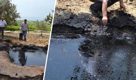 Su ararken yanıcı maddeye denk geldi