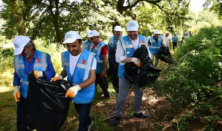 Kestel'de sabah içtiması ve mıntıka temizliği!