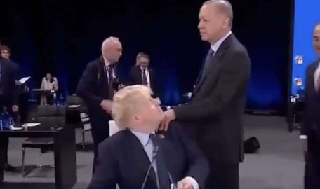 Cumhurbaşkanı Erdoğan ile Boris Johnson'ın eğlenceli anları