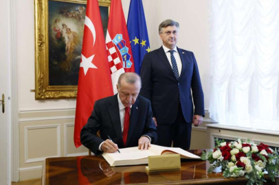 Cumhurbaşkanı Erdoğan, Hırvatistan Başbakanı Plenkoviç'i kabul etti