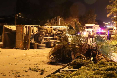 Kargo kamyoneti devrildi: Sürücüsü hayatını kaybetti