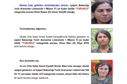 kisi turuncu biri gri listede 3 teröristin kimlikleri belli oldu