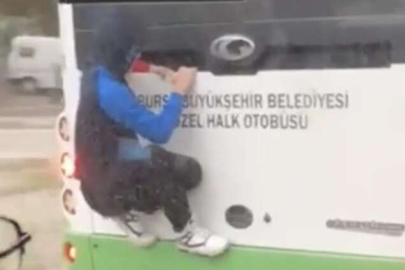 Bursa’da tehlikeli yolculuk kamerada