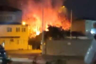 Bursa’da yangın evlere sıçramadan son anda söndürüldü