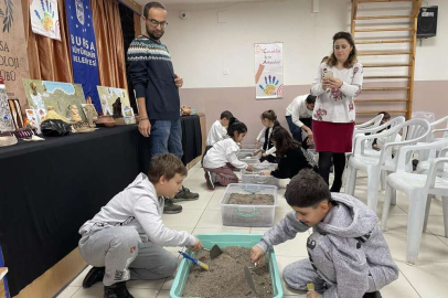 Bursa'da salonda arkeolojik kazı
