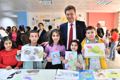 Bilgi Evi öğrencilerinden renkli sergi