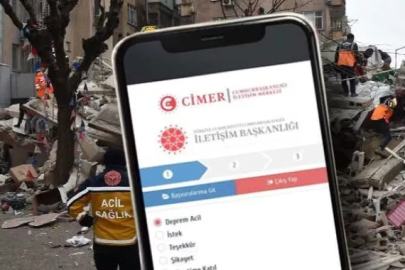 CİMER'den deprem acil butonu!