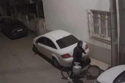 Bursa’da pişkin hırsız bisiklet çaldı, ama aklı tüpte kaldı
