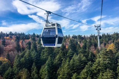 Bursa'da teleferiğe bakım molası