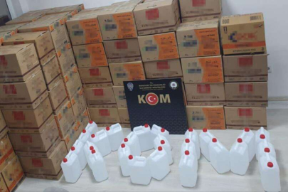 Kamyonette 2 bin litre sahte alkol ele geçirildi