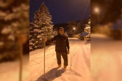 Bursa'nın dağ köyleri kar altında...