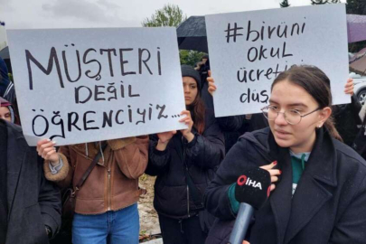 Biruni Üniversitesi öğrencilerinden zam tepkisi