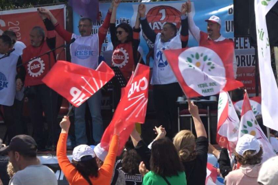 CHP ve HDP 1 Mayıs’ı kol kola kutladı