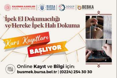 Bursa'da ipek halı ve kumaş el dokuma kursları başlıyor