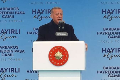 Barbaros Hayrettin Paşa Camii, törenle açıldı