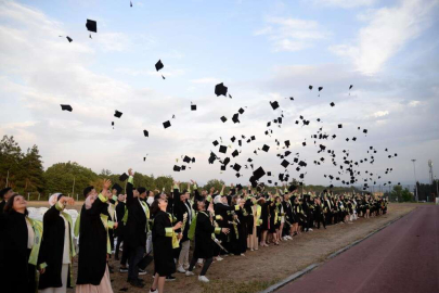 Bursa'da Ziraat Fakültesi’nde kepler mezuniyet için fırlatıldı