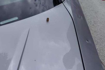 Bursa'da seyir halindeki araca mermi isabet etti