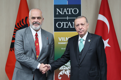 Cumhurbaşkanı Erdoğan, Başbakan Rama ile bir araya geldi