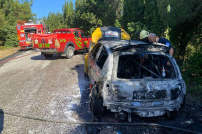 Bursa'da ralli yarışında korkutan yangın