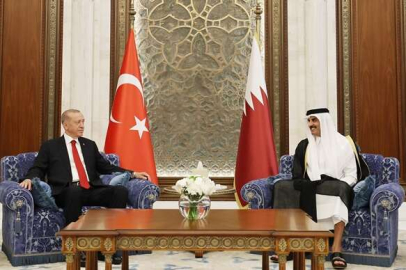 Cumhurbaşkanı Erdoğan, Katar Emiri Al Sani ile görüştü