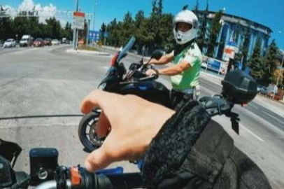 Trafik polisinden hız yapan gence duygulandıran öğüt