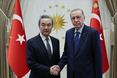 Cumhurbaşkanı Erdoğan, Wang Yi'yi kabul etti