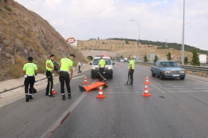 Motosiklet sürücüsünün feci ölümü