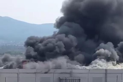 İzmir’de palet fabrikasında büyük yangın