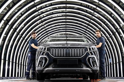 Togg'un Teknoloji Kampüsü'nde devam eden çalışmalar görüntülendi