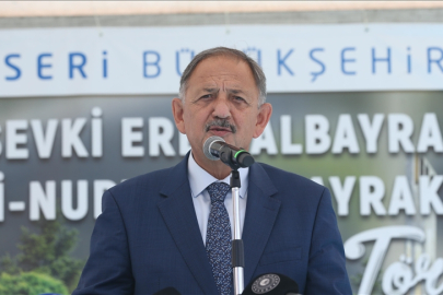 Bakan Özhaseki: Her işimizi depremsellik üzerine kurmalıyız