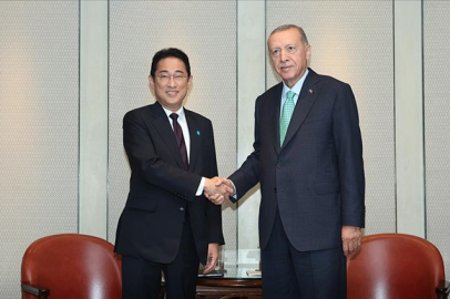 Cumhurbaşkanı Erdoğan, Kişida Fumio'yu kabul etti