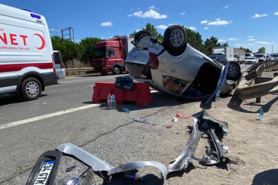 TEM otoyolunda zincirleme kaza: 1 yaralı