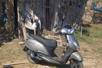 Çaldığı motosiklet ile birlikte yakalandı