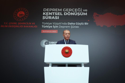 Cumhurbaşkanı Erdoğan, Deprem Gerçeği ve Kentsel Dönüşüm Şurası'nda konuştu