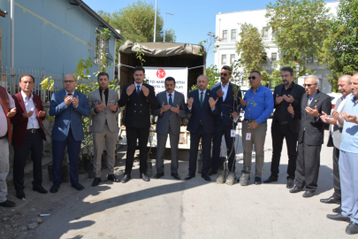 Yangın mağduru çiftçiye Kestel’den fidan desteği