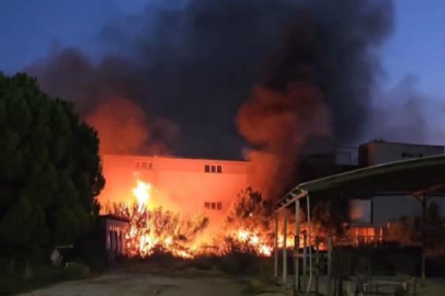 Bursa’da iplik fabrikasında korkutan yangın