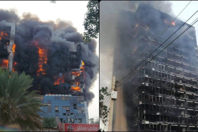 Sudan'ın başkenti Hartum'daki bazı binalar vuruldu