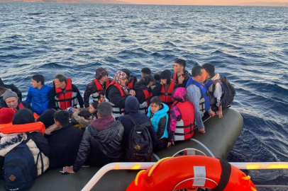 Ayvacık açıklarında 58 kaçak göçmen yakalandı