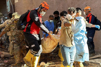 Libya'da selde ölenlerin kimlik tespit çalışmaları başladı