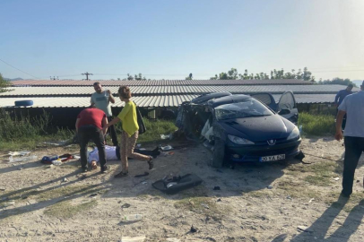 Maden kamyonu ile otomobil çarpıştı: 1'i ağır 3 yaralı