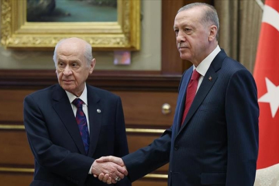 Cumhurbaşkanı Erdoğan, MHP lideri Bahçeli ile bir araya geldi