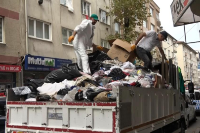 Bursa'da bir "çöp ev" vakası daha: Kamyon kamyon çöp çıktı