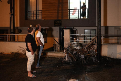 Doğal gaz tesisatında çıkan yangın, paniğe yol açtı