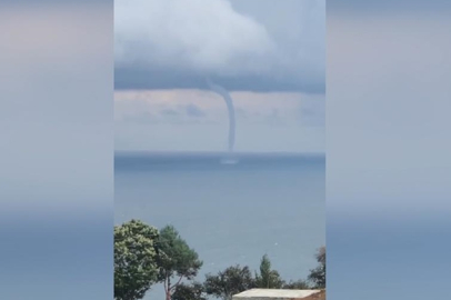 Denizde çıkan hortum korkuttu