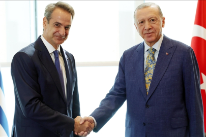 Cumhurbaşkanı Erdoğan, Miçotakis ile görüştü