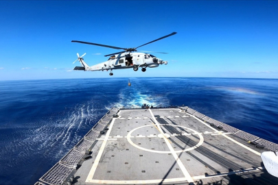 TCG Gökova, Libya açıklarında eğitim yaptı