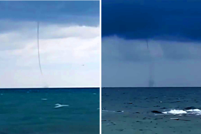 Antalya açıklarında hortum paniği