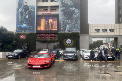 Dilan-Engin Polat ailesine ait araçlar emniyette sergilendi