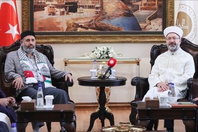 Başkan Erbaş, Başkan Tekruri ile görüştü